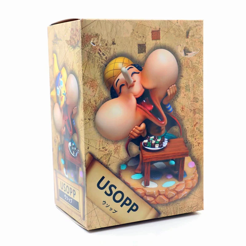 Одна штука соломенная шляпа Пираты счастье Usopp не закрывает рот ПВХ фигурка