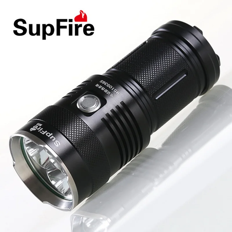 Оригинальный мощный светодиодный фонарик Supfire M6 3 CREE XM-L T6 2000 люмен 30 Вт