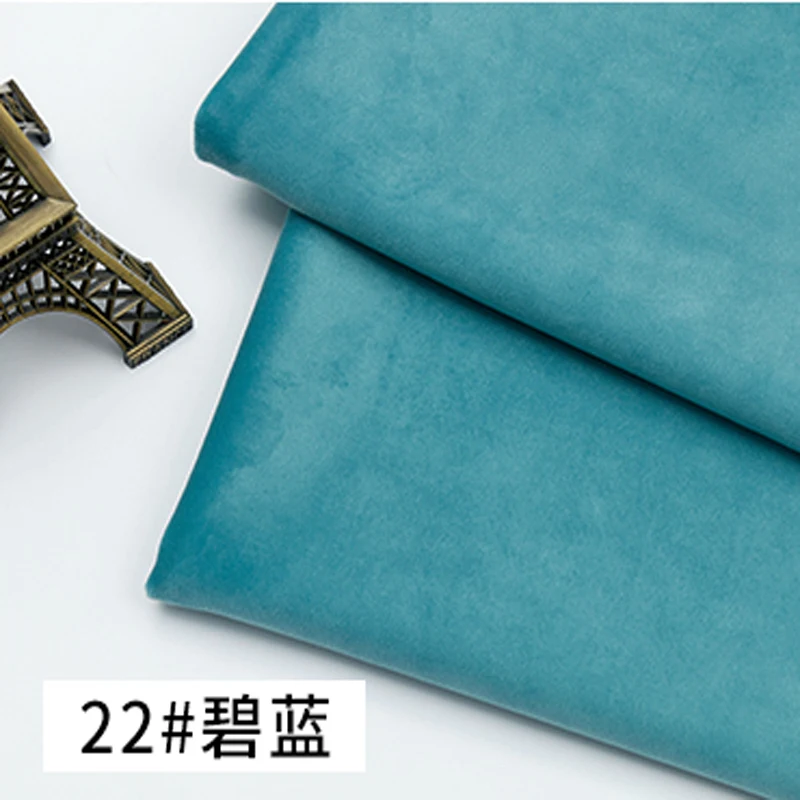 Top Hot Selling 145X45CM Solid Color Soft Plush Velvet Fabric For Sofa Pillow Garment Toy Handmade Sewing Velvet Material - Цвет: 5