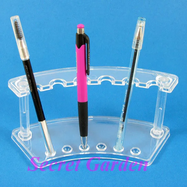 

TONVIC 4 Clear View Pen Cosmetic Brush Display Stand Holder For 6 Pcs AF-48