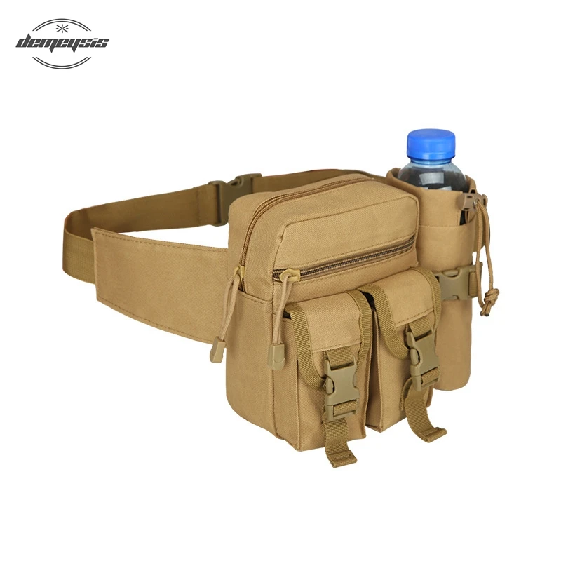 Тактическая поясная Сумка Molle с держателем для бутылки водой сумка пеших