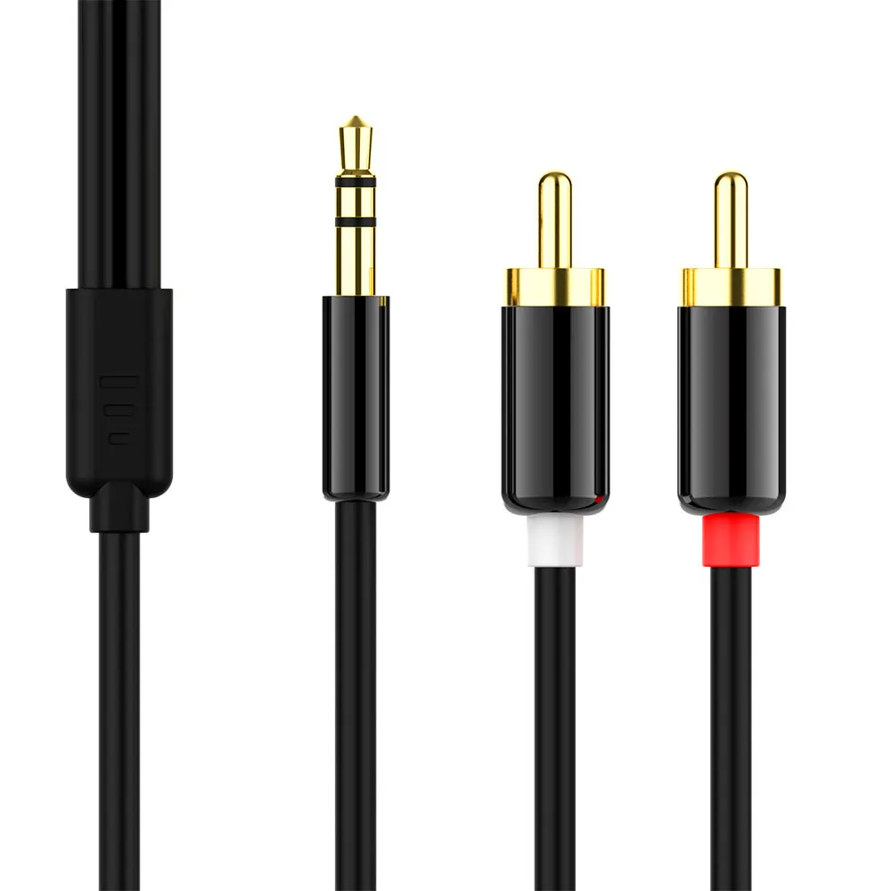 Кабель RCA 2RCA на 3 5 мм аудиокабель с разъемом Rca Aux кабель для телефона Edifer домашний