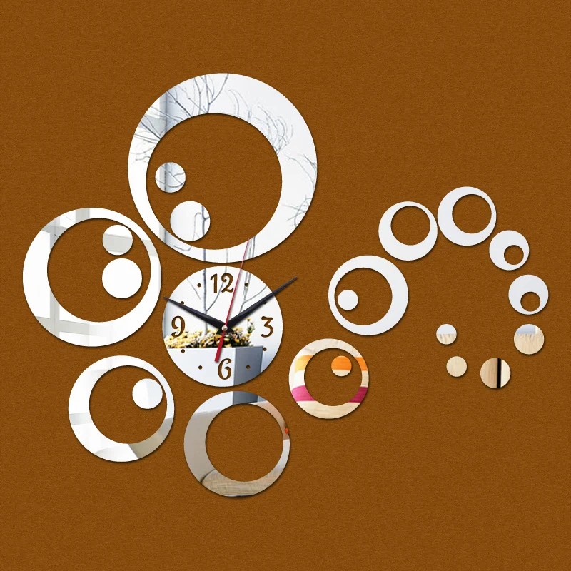 Зеркальный стикер 3d акриловые настенные Стикеры для домашнего декора большой