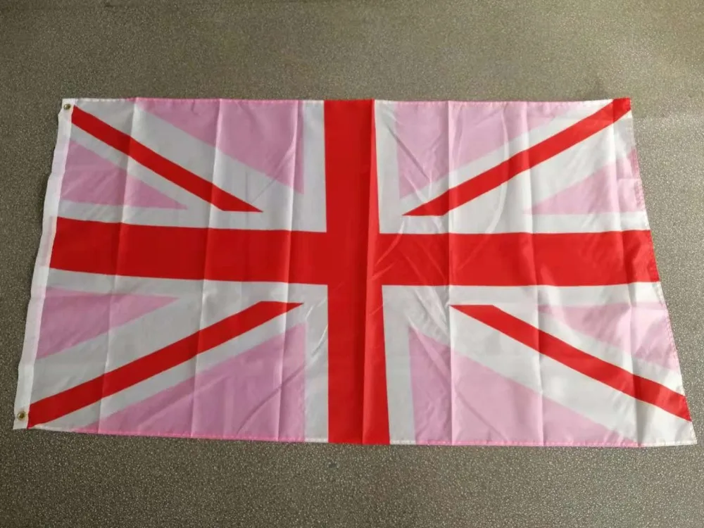 

johnin 90x150cm pink united kindom union jack uk flag