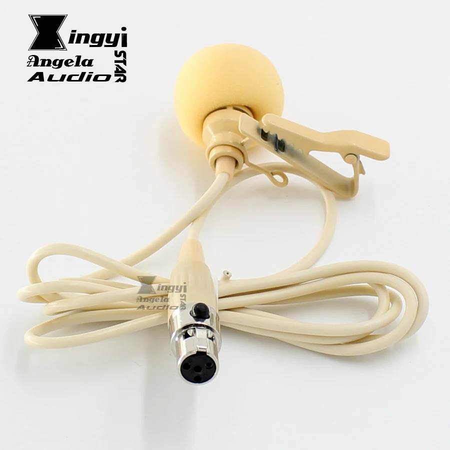 Нагрудный микрофон Skin XLR петличный с зажимом для галстука 4 Pin TA4F ПК караоке