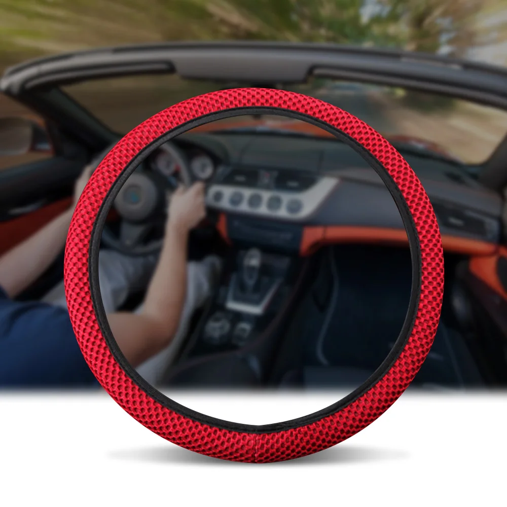 Модный 6 цветов Чехол рулевого колеса автомобиля Volant искусственная кожа оплетка на руль Funda Volante Авто Стайлинг