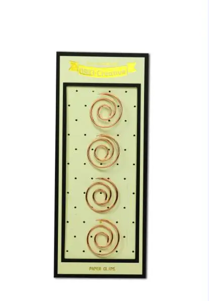 4pcs-circle Розовый красный/розовое золото зажимы для бумаги алмаз/чашки/камера/кошка закладки планировщик инструменты Скрапбукинг инструменты металлический зажим для бумаги - Цвет: 4pcs-circle