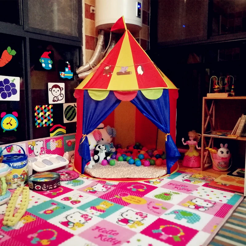 Children's play tent yurt princess castle house boy girl toy kids indoor small marine ball pool | Игрушки и хобби