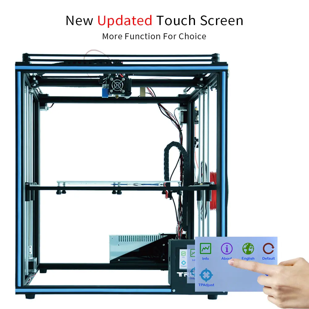 Tronxy X5SA Дизайн DIY 3d Принтер Комплект полностью металлический с сенсорным экраном и авто уровнем