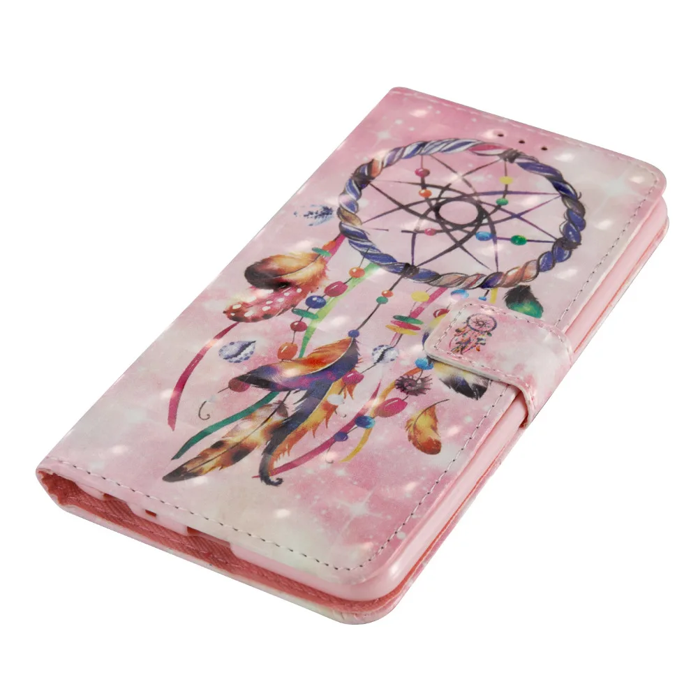 Розовый Dream Catcher 3D красочные картины бумажник Flip Стенд чехол для LG Стилусы 2/LG ls775