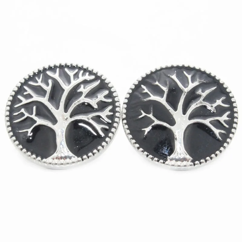 Boom Life tree of Pattern Charms 18mm bohemian Snap Button For DIY Bracelet Snaps Jewelry 010214 | Украшения и аксессуары