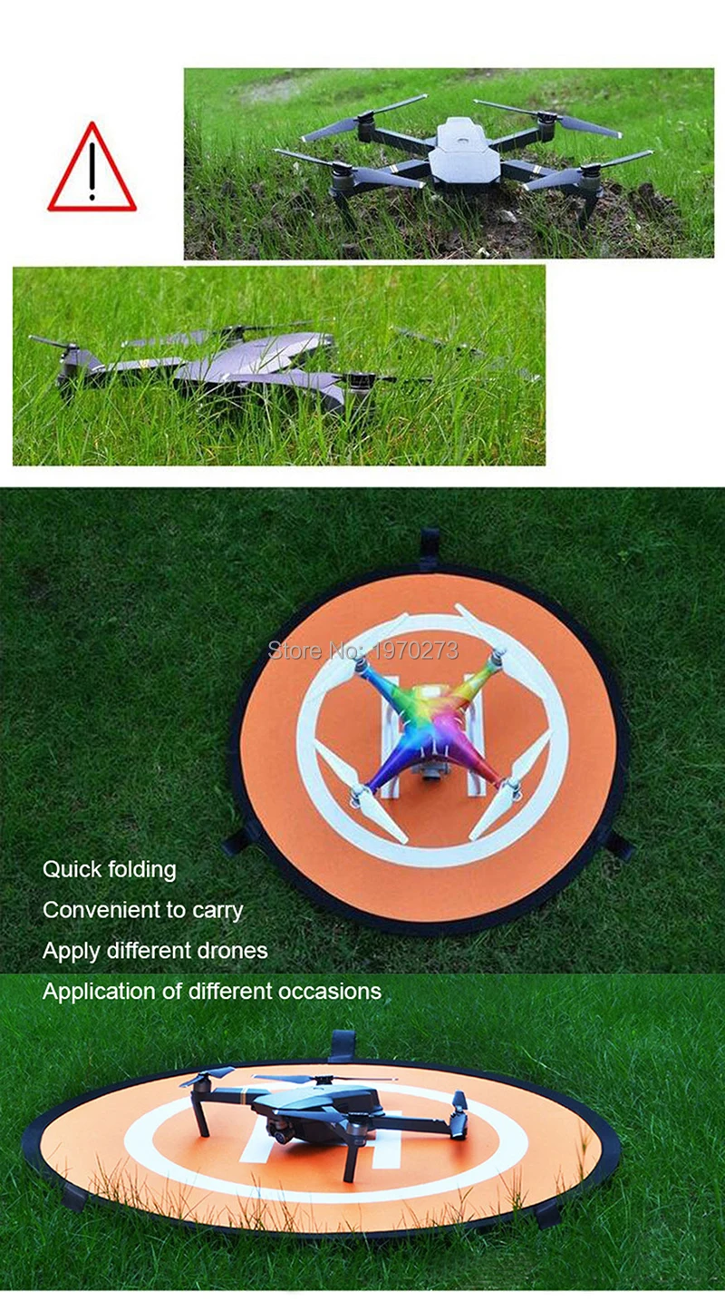 Universal Portable Foldable Landing Pad Fast-fold 75cm 750mm for RC Drone gimbal Quadcopter Helicopter Parts Accessories | Игрушки и