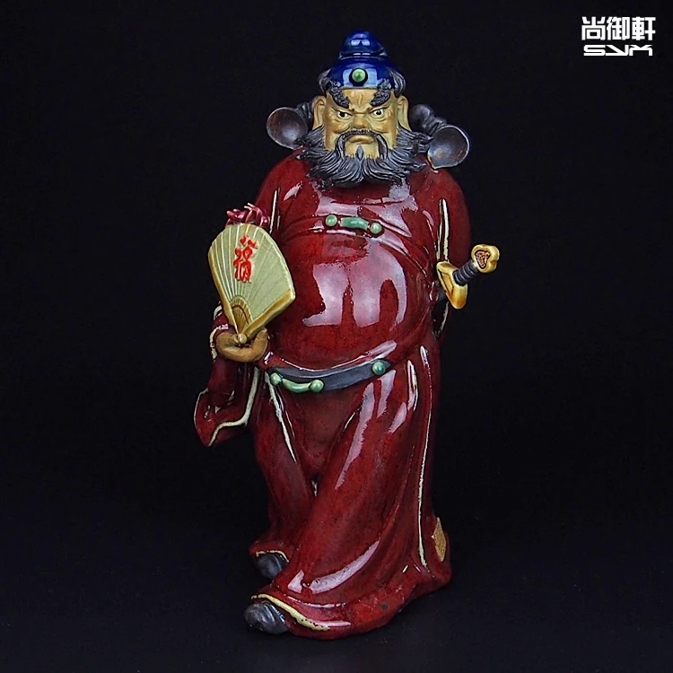 

Декоративные фигурки Master of fine Kui Fu, традиционное керамическое украшение Shiwan красной глазури для входной двери гостиной