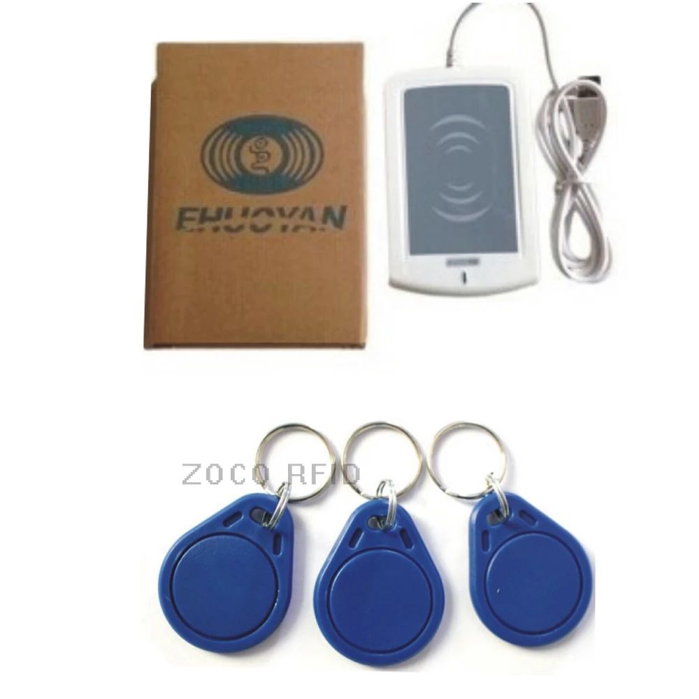 Rfid NFC считыватель писатель 13 56 МГц USB ER302 Android + Автоматическое сканирование SDK