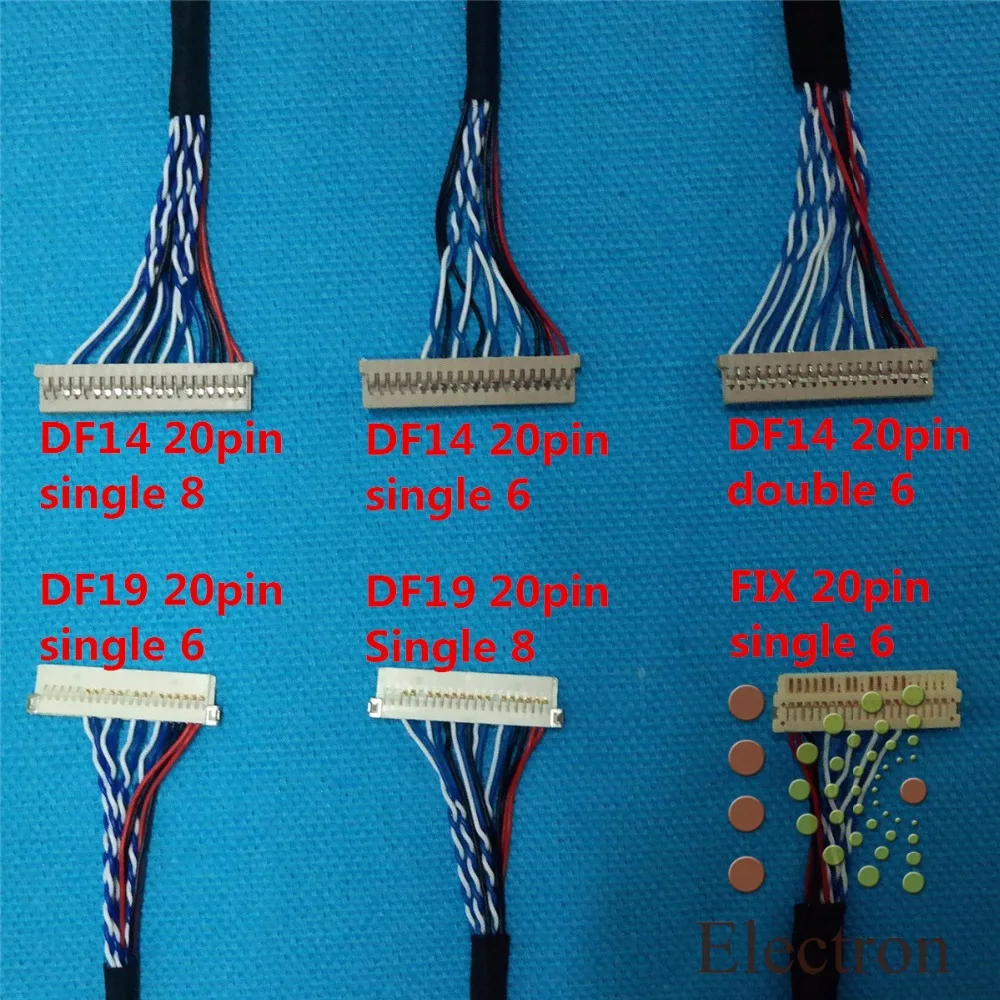 10 шт. набор кабелей для ЖК экрана поддержка универсального кабеля LVDS