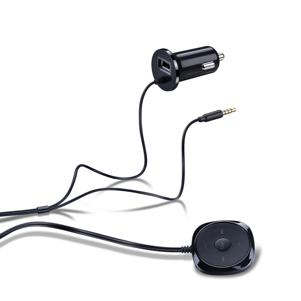 Bluetooth AUX адаптер автомобильный комплект громкой связи MP3 плеер динамик Авто аудио