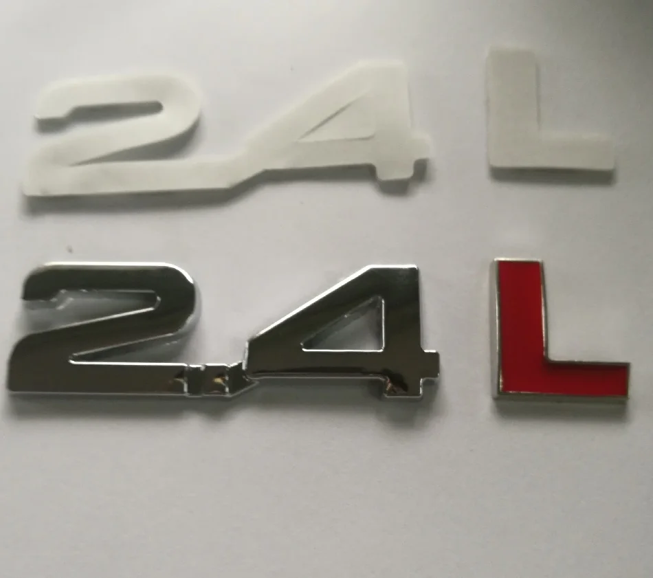 Newest Metal 2.4L Letters Car Turbo Engine Rear Trunk Emblem Badge Decal Sticker | Автомобили и мотоциклы