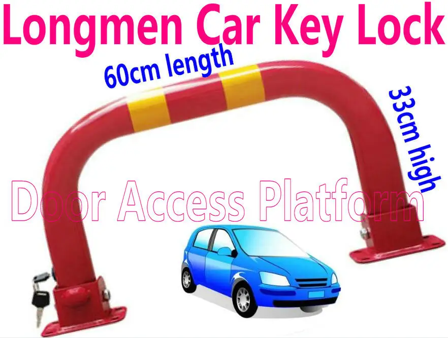Красный цвет Longmen замок для парковки 60 см длина x 33 высокое место автомобильный