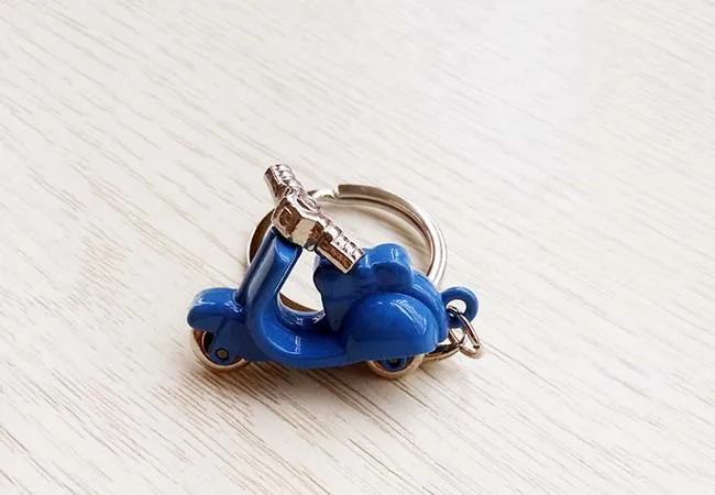 Blue Дизайн, крутой мини металлический брелок, автомобильный брелок для ключей, Мотоциклетная цепь, разноцветный кулон для мужчин и женщин, подарок, 17217 - Цвет: Blue