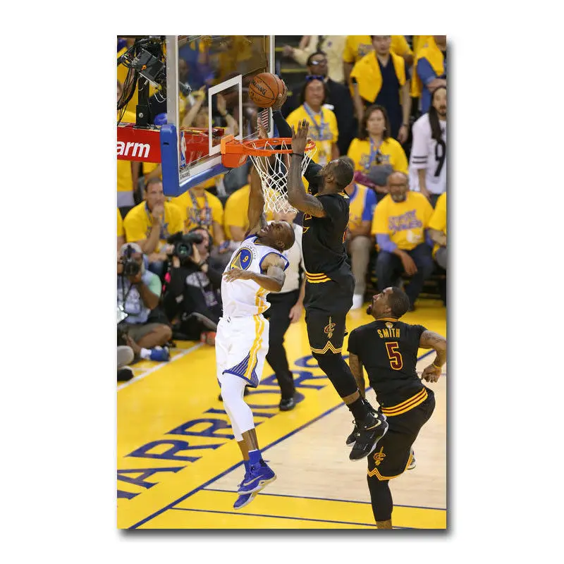 Q1883 Плакаты и принтами футболка с надписью Lebron James супер звезд баскетбола 20x30 24x36