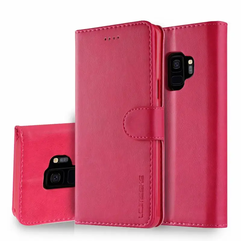 Rose Кожаный чехол-книжка для samsung Galaxy S9 S10 Plus, чехол для samsung S9 Plus, чехол для телефона, чехол-книжка, чехол - Цвет: Rose