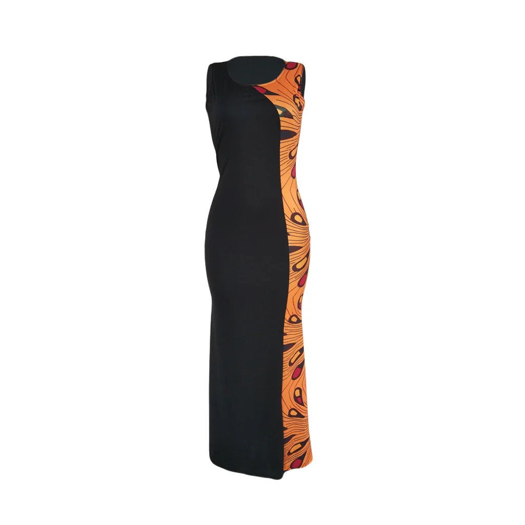 

2018 sexy elegent fashion style african women plus size long dress