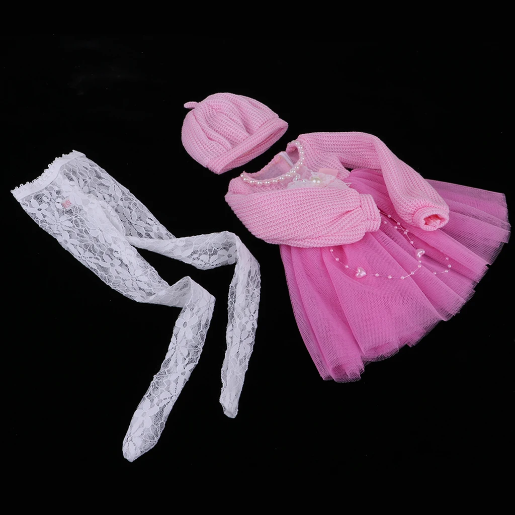Модный свитер Gauzy платье с беретом кружевные чулки для кукол 1/3 BJD 60 см аксессуары