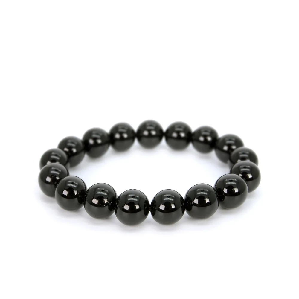 BEAUCHAMP черный череп мужские браслеты тянущийся шнур Bbracelet ювелирные изделия эластичное драгоценное украшение из природного камня дизайнерский браслет Бижутерия Винтаж