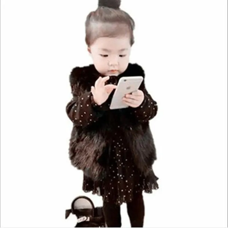 Коллекция 2018 года осенне зимний новый детский жилет из искусственного меха