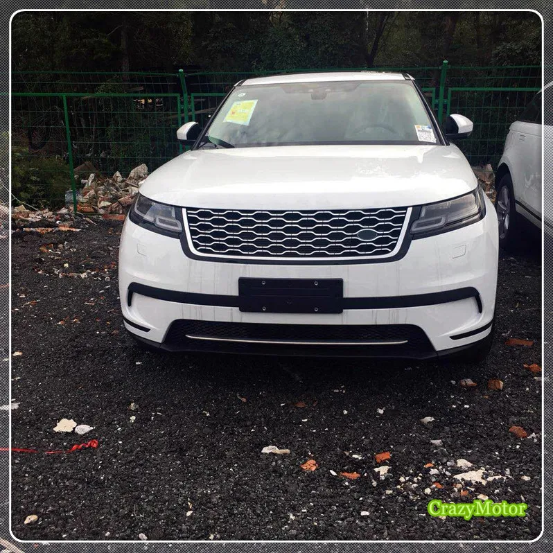 Для низкого оборудования! Для Land Rover Range Rover Velar внешняя стальная матовая Передняя Накладка на решетку 1
