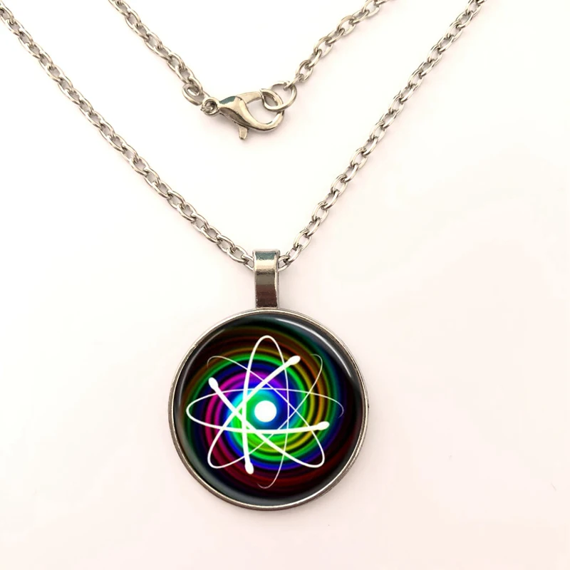 Светящиеся Atom фото ручной работы стеклянные купольные украшения Модные женские