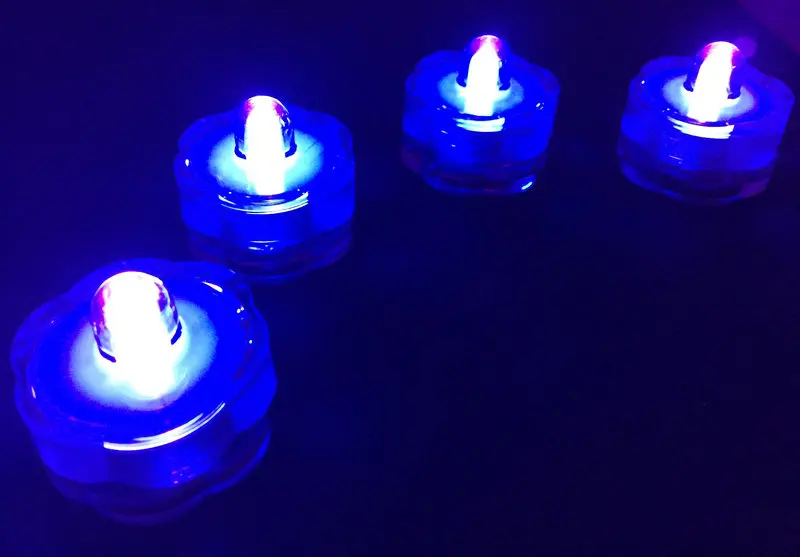 500 шт. светодиодная подсветка погружная Водонепроницаемая Цветочная свеча лампа