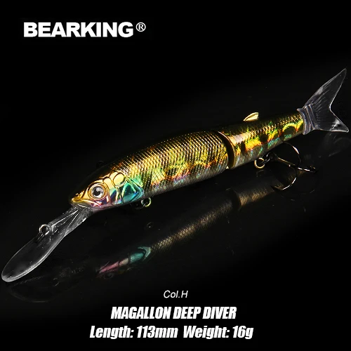 Magallon-DEEP-H BEARKING Magallon Family 113 мм 16 г, 113 мм 13,7 г, 88 мм 7,2 г профессиональные рыболовные приманки гольян Кривошип горячая модель приманки - Цвет: Magallon-DEEP-H