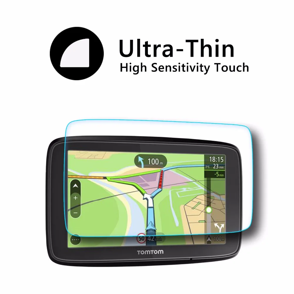 RUIYA протектор экрана для TomTom VIA 53 круговой 5 дюймов gps навигации экран 9H Твердость