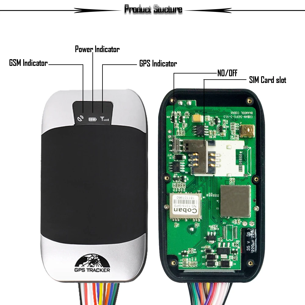 Автомобильный GPS трекер 303g 3g водонепроницаемый gps с программным обеспечением для