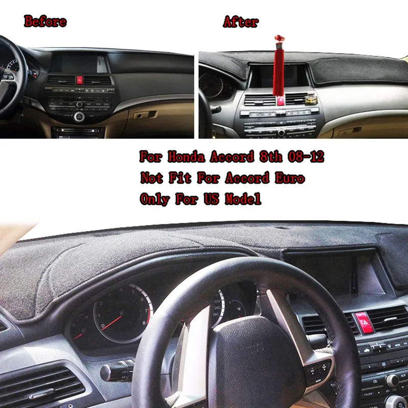 Для Honda Accord 2008 2009 2010 2011 2012 крышка приборной панели коврик интерьер автомобиля
