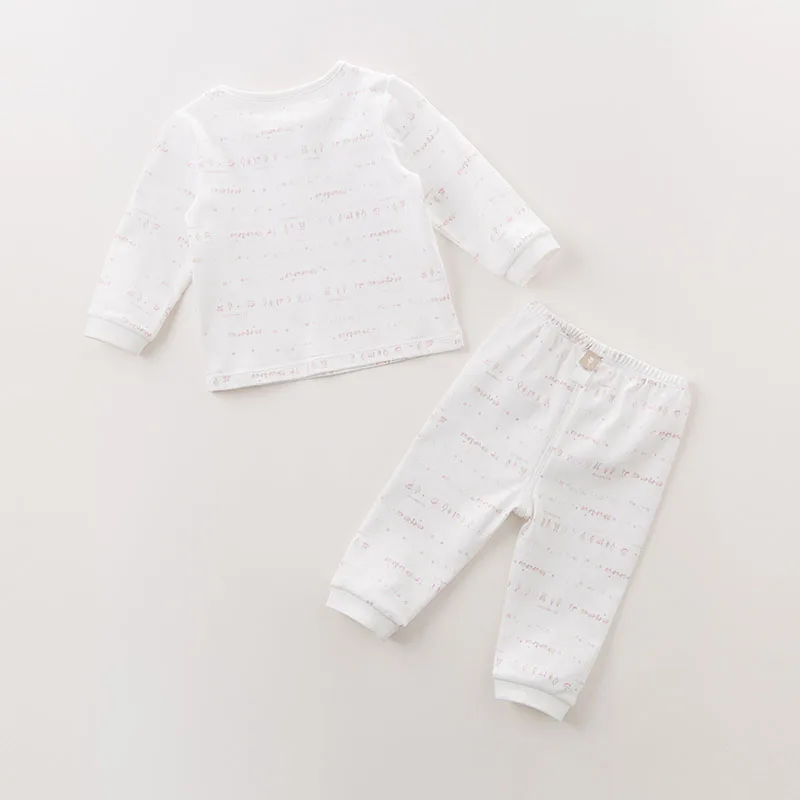 DB6062 dave bella осенняя одежда для сна малышей пижамы пижама из 100% хлопка с принтом