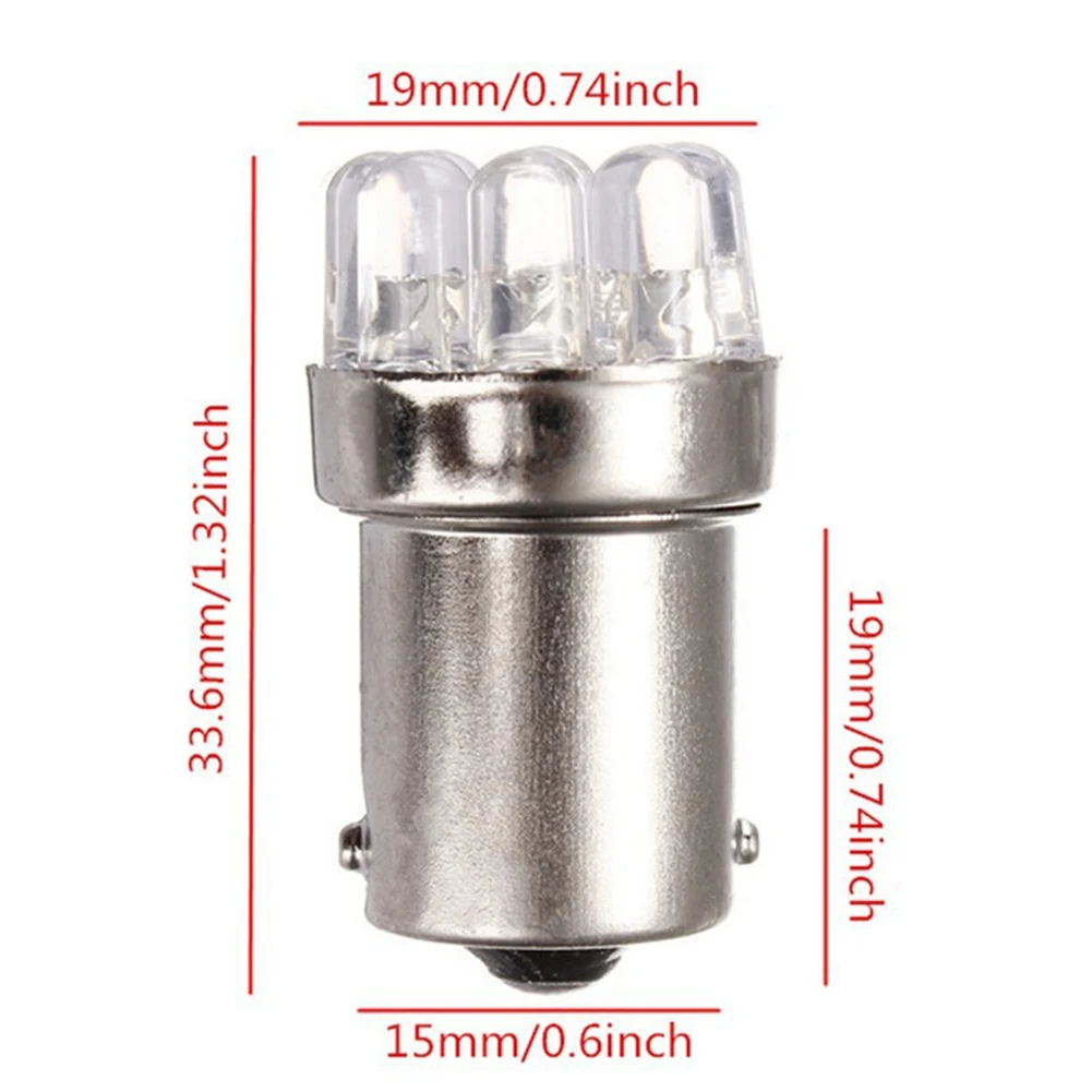 9LED яркий белый хвост сзади DC 12 В Стоп свет поворота мотоцикла УФ угловой лампочки|