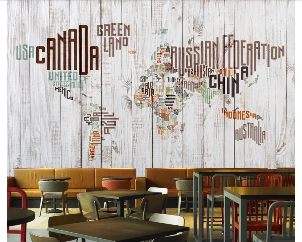 Пользовательские фото обои для стен 3 d фрески ретро Винтаж Английский алфавит