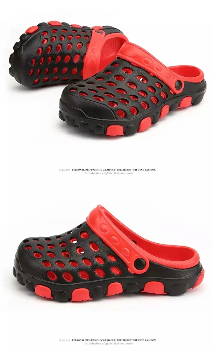 Настоящие мужские кожаные сандалии мужская обувь Cave двойной цвет Сад высокое качество дышащие сабо легкие 4 цвета