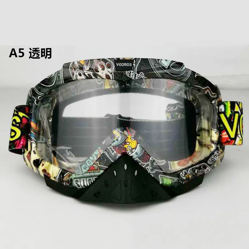 Vcoros Gafas moto rcycle очки шлем очки мото шлемы очки маска для мотокросса лыжные ветрозащитные очки - Цвет: 5