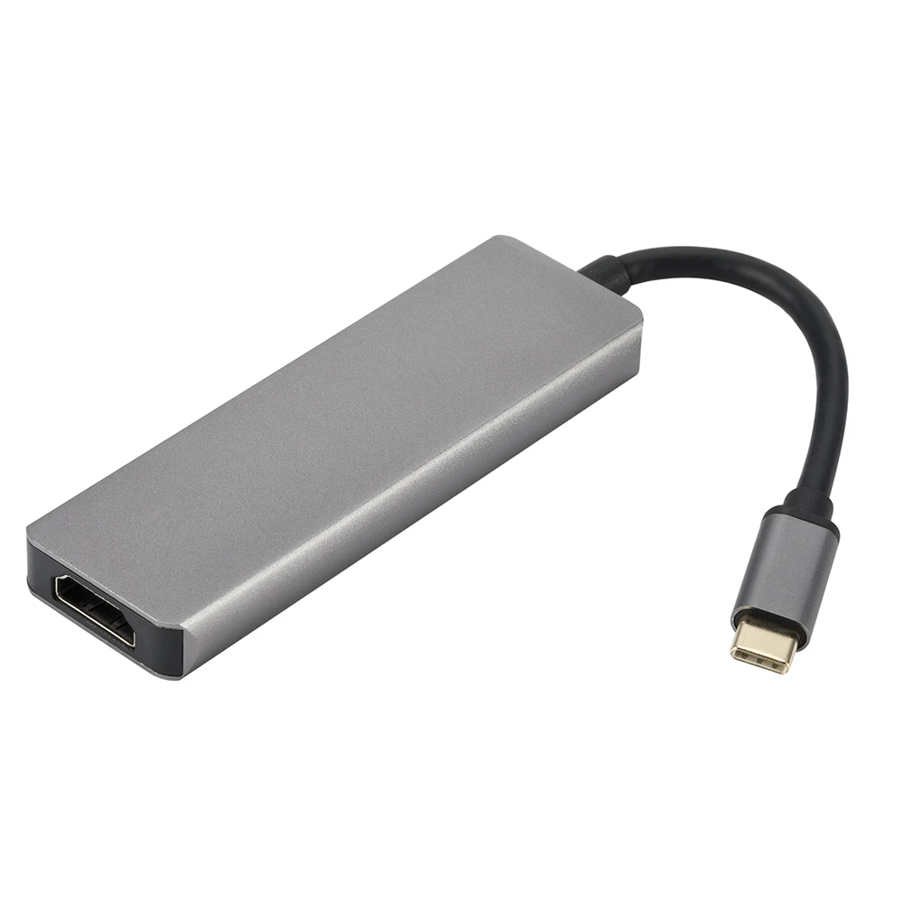 Новый универсальный Тип-C до 2 Порты и разъёмы USB3.0 концентратора + HDTV SD/TF Card Reader Combo