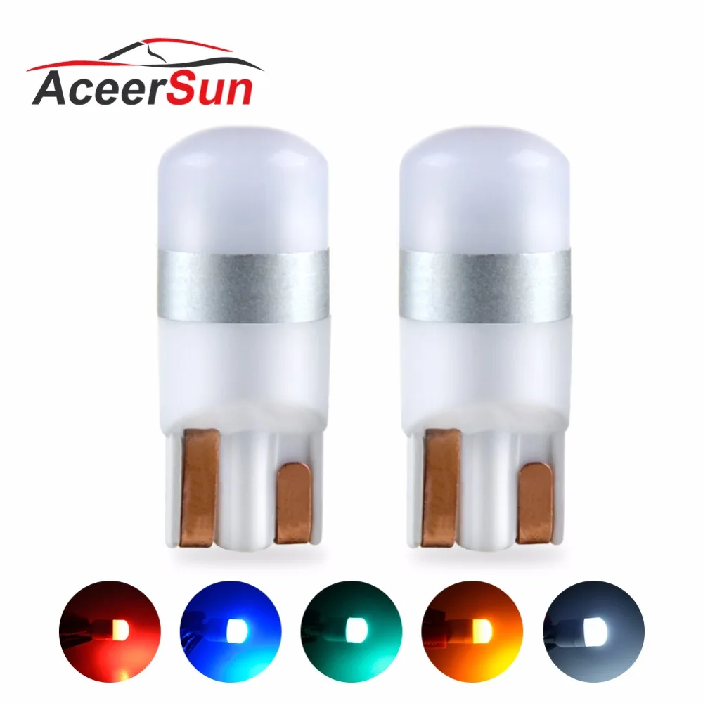 Aceersun T10 W5W 194 168 Светодиодные Автомобильные лампы 24V парковка сторона номерных