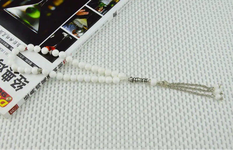 

Новинка натуральная ракушка Tridacna исламский муслилм 33 молитвенные бусины Четки tashih для благодарности на день Хэллоуина праздничный подарок