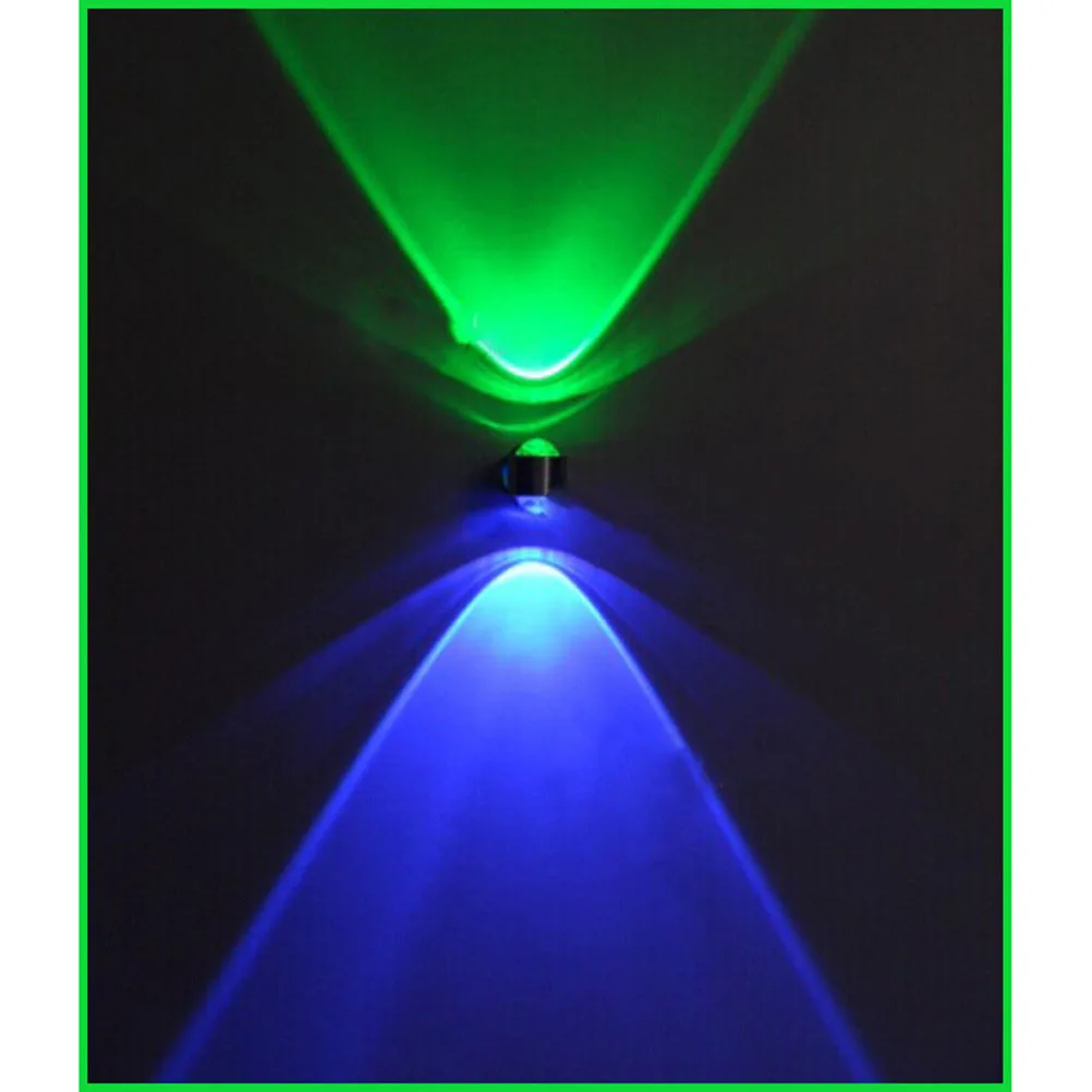 2 Вт светодиодный настенный светильник Настенный кристалл выпуклая линза AC85 265V