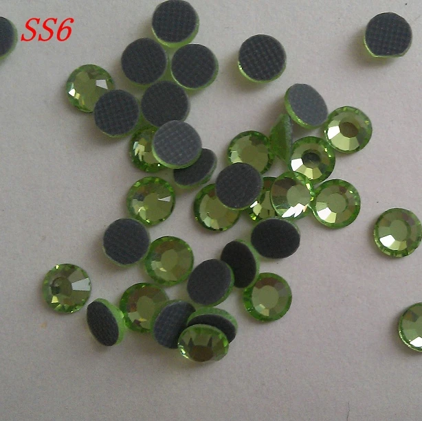 Бесплатная доставка SS6 2 мм цвет оливина 1440 шт./пакет стразы горячей фиксации для