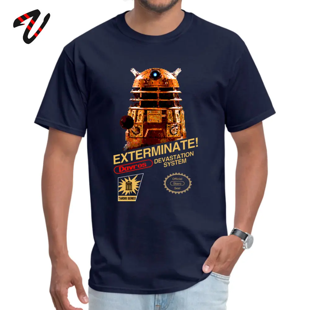 Мужская футболка из чистого хлопка с коротким рукавом Techno Davros EXTERMINATE Skaro