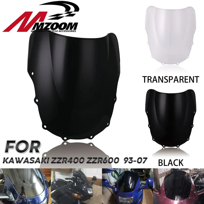 Лобовое стекло мотоцикла для Kawasaki ZZR400 ZZR600 ZZR 400 600 93 2007 2000 2001 2002 2003 2004 2005 2006|Козырьки