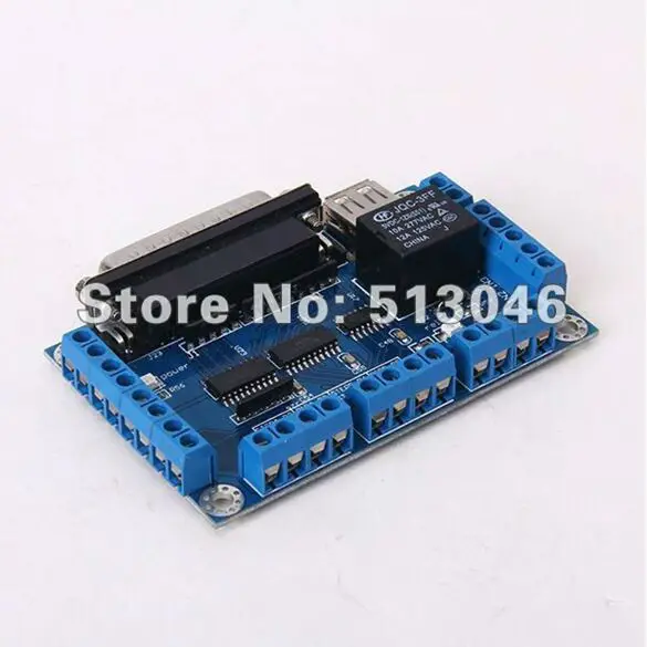 Фото NEW 5 Axis DC 5V CNC mach3 Breakout Board for Stepper Driver Controller + DB25 / USB Cable Обустройство дома NEW 5 Axis DC 5V CNC mach3 Breakout Board for Stepper Driver Controller + DB25 / USB Cable Обустройство дома