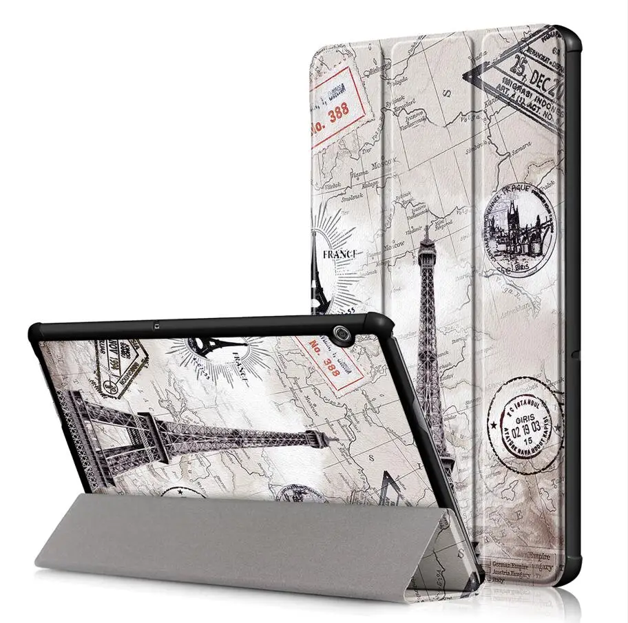 Флип-чехол для huawei MediaPad T5 AGS2-W09/L09/L03/W19 10," с принтом для huawei T5 10, кожаный чехол-подставка+ стилус